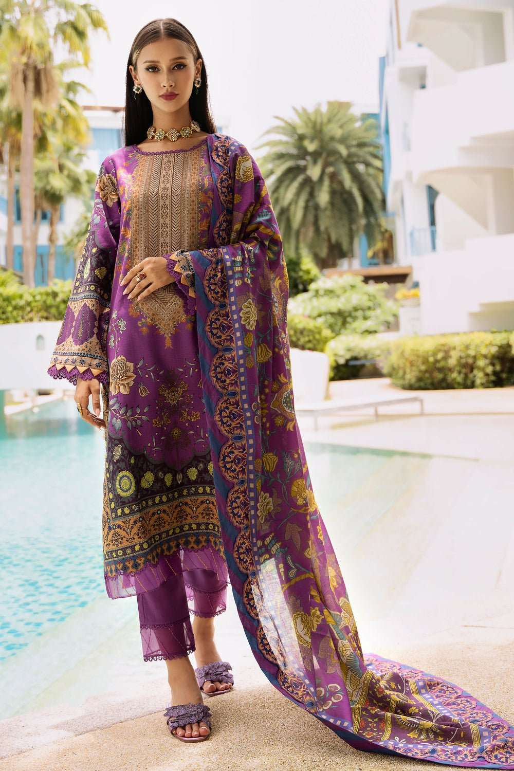 JADE URBANE Printed Lawn Suit.
