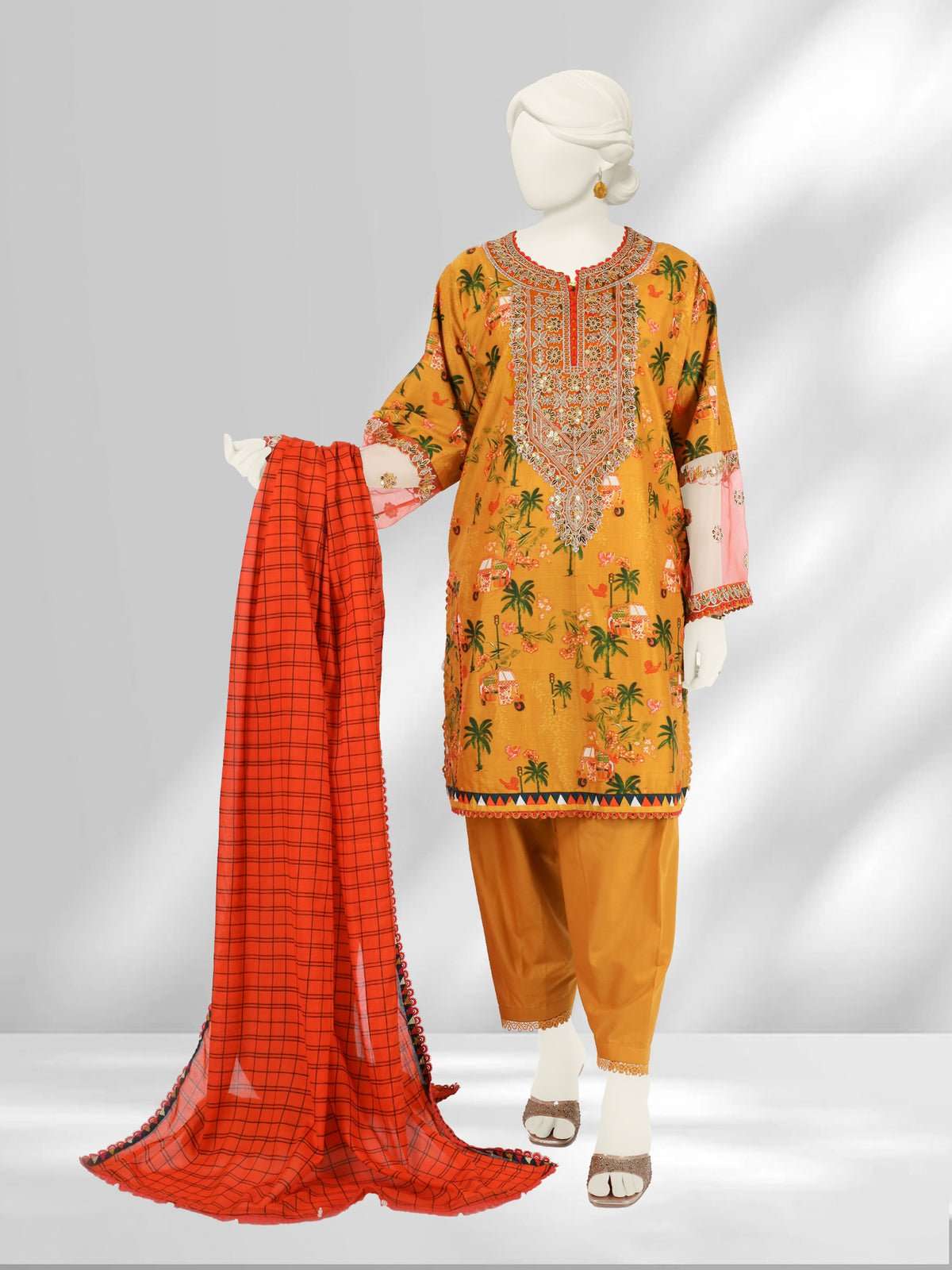 PANJNAD by j. Embroidered Suit