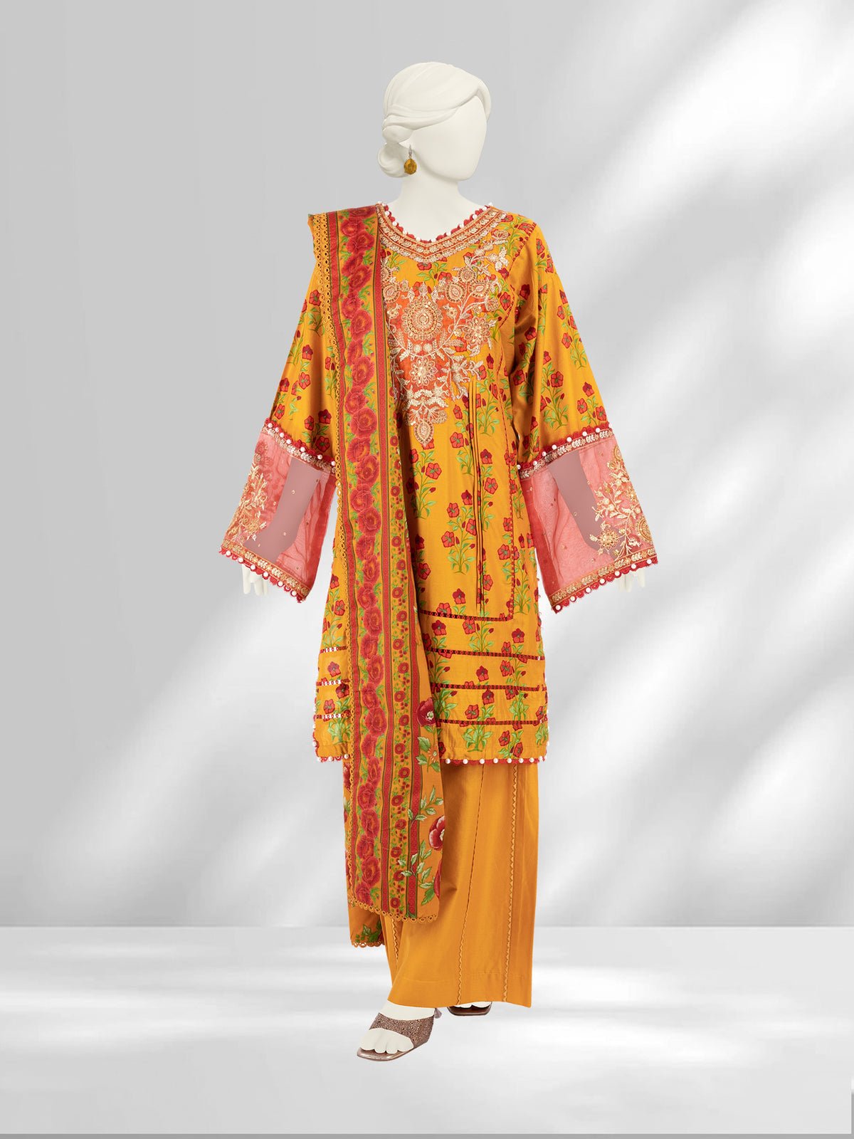 PANJNAD by j. Embroidered Suit.