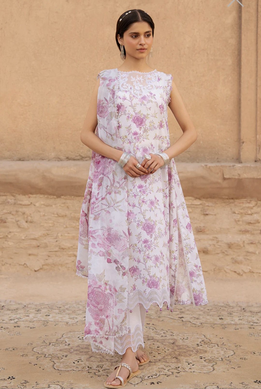 Cross Stitch Embroidered Suit.