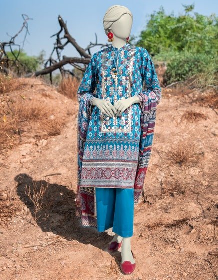 Junaid Jamshed Printed Suit