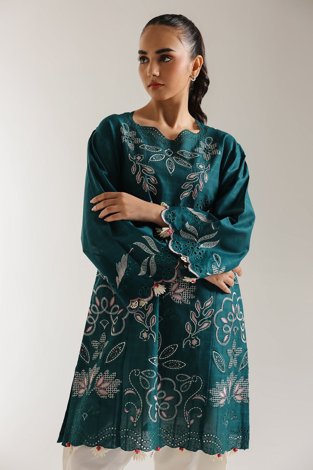 Ethnc Embroidered Shirt.