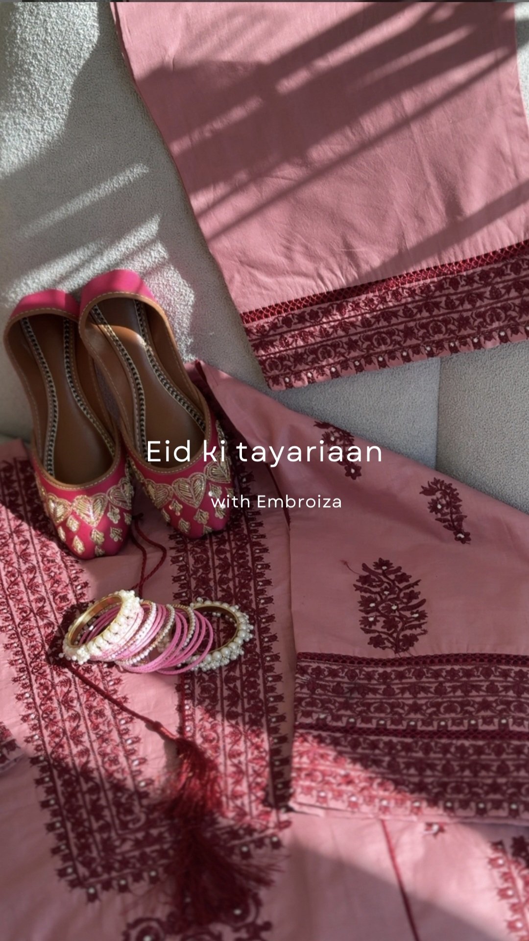 Embrozia Embroidered Co ord Set