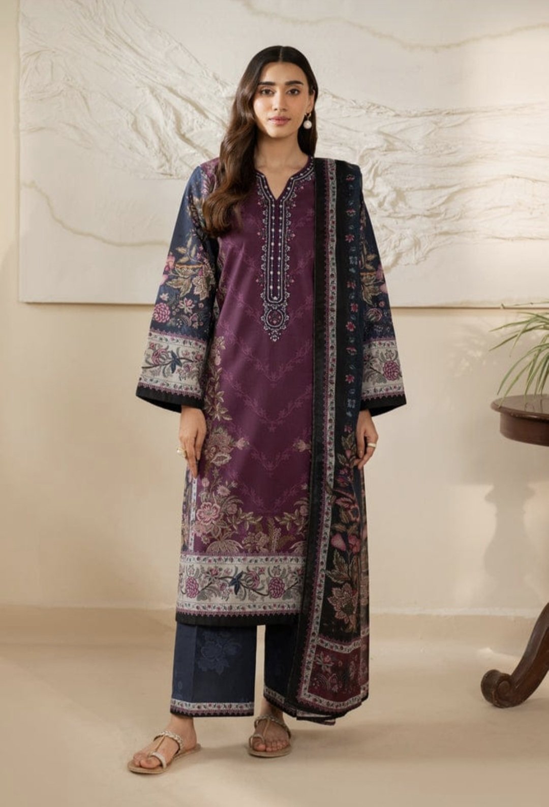 Xenia Embroidered Suit.