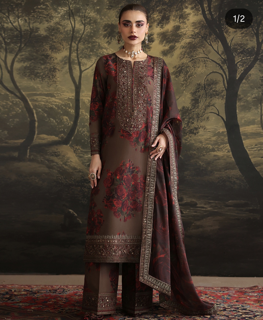 Humjoli Embroidered Suit