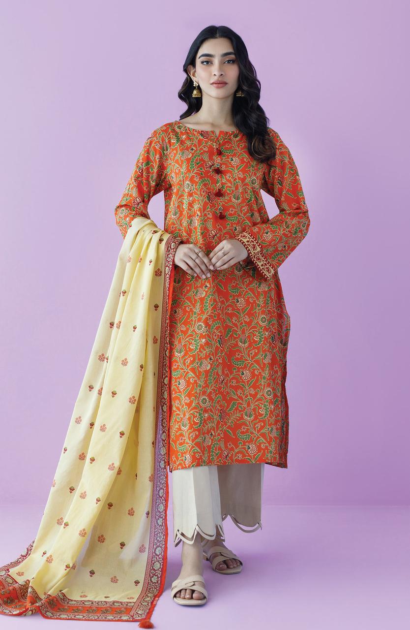 Orient Printed Lawn Suit