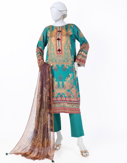 Junaid Jamshed Embroidered Suit