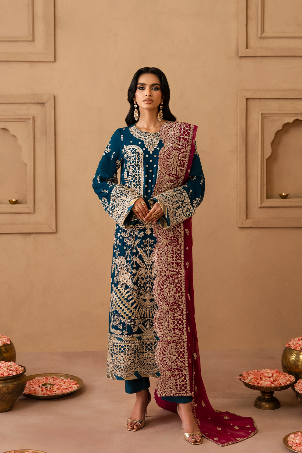 Sheherzadi Emaan Adeel Embroidered Chiffon Suit