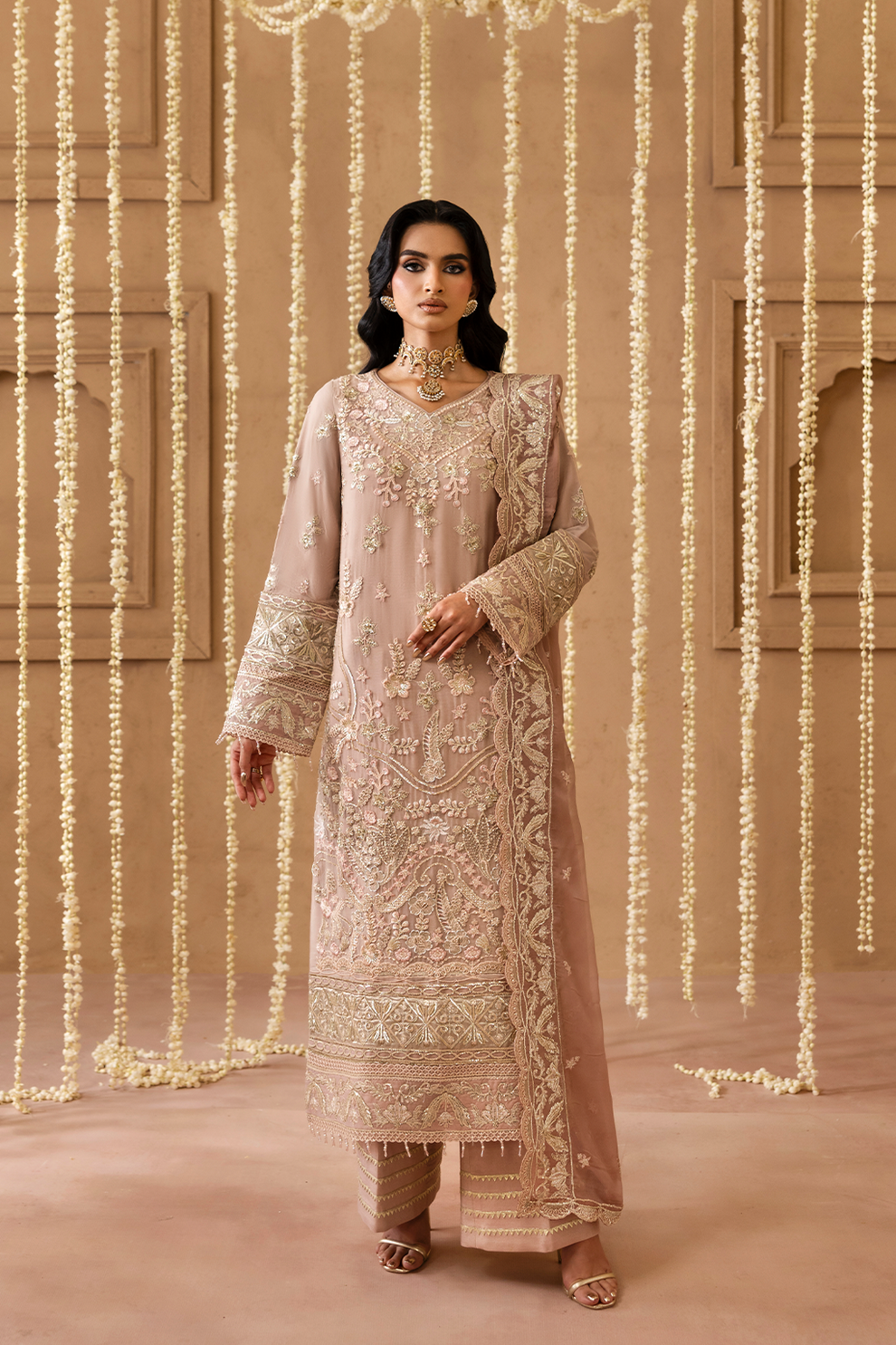 Sheherzadi Emaan Adeel Embroidered Chiffon Suit