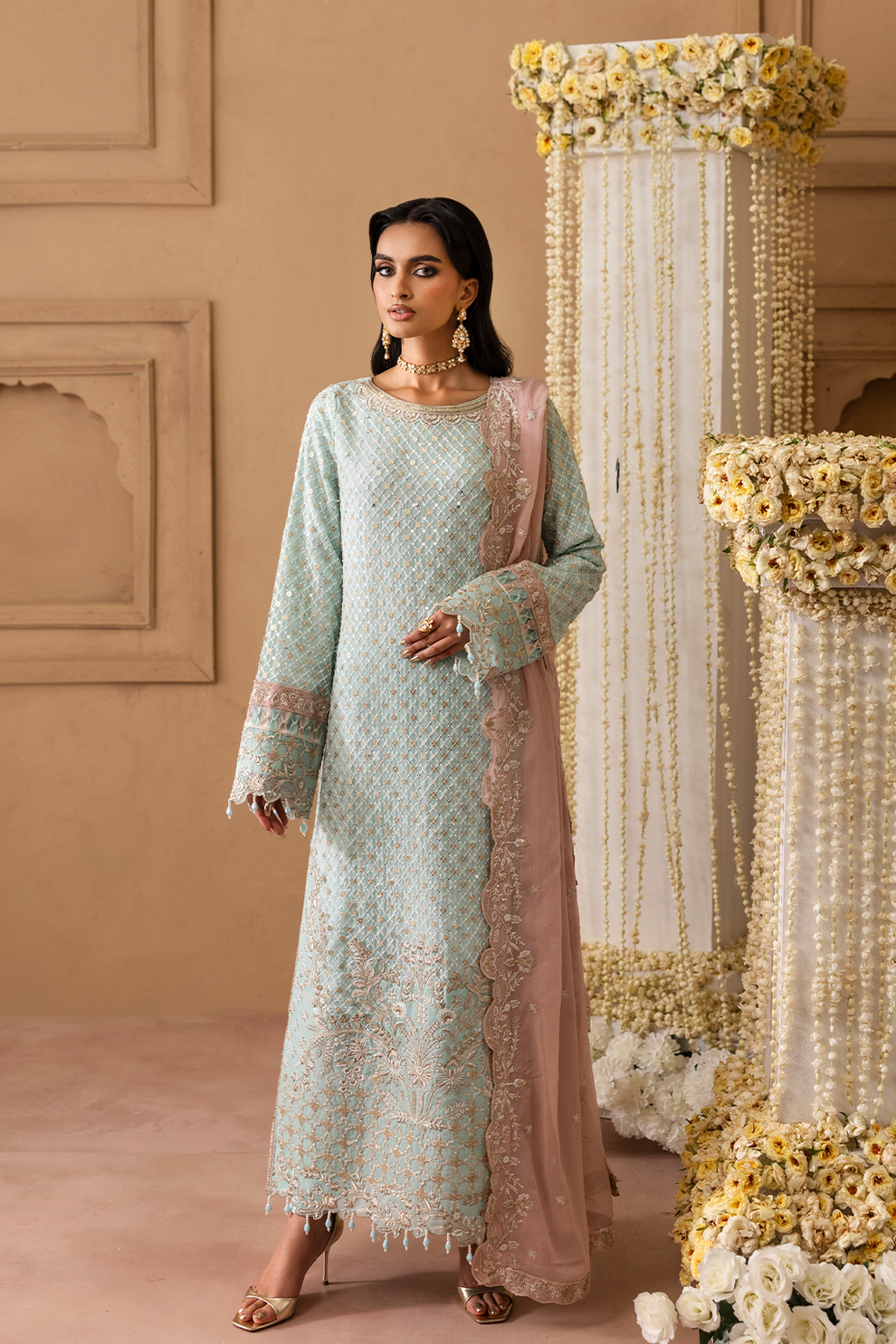 Sheherzadi Emaan Adeel Embroidered Chiffon Suit