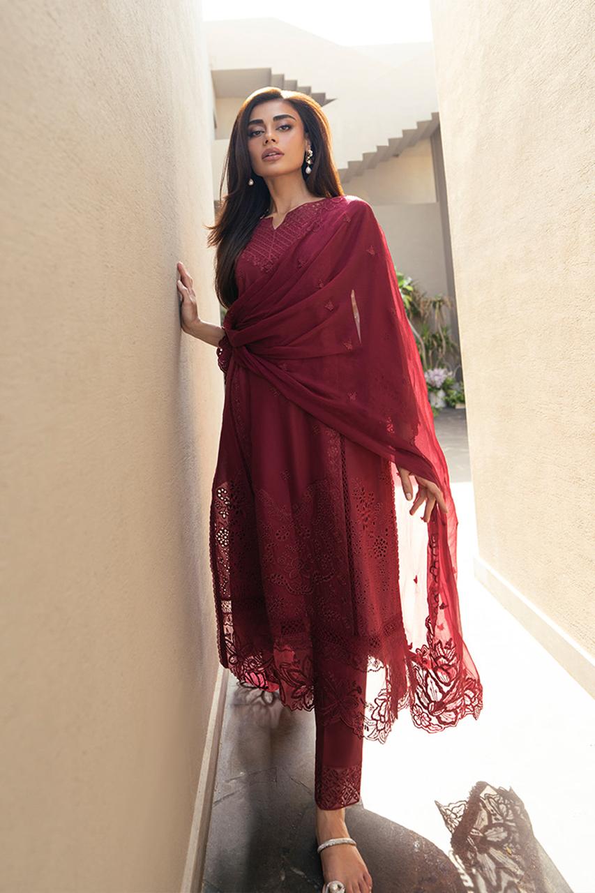 Azure Embroidered Suit