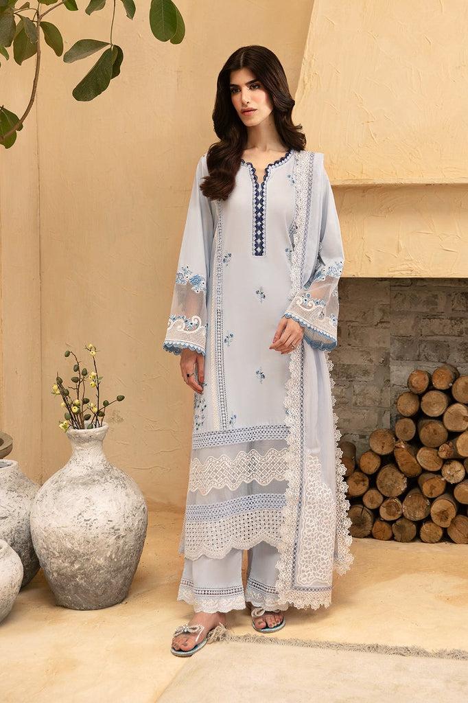 Azure Embroidered Suit