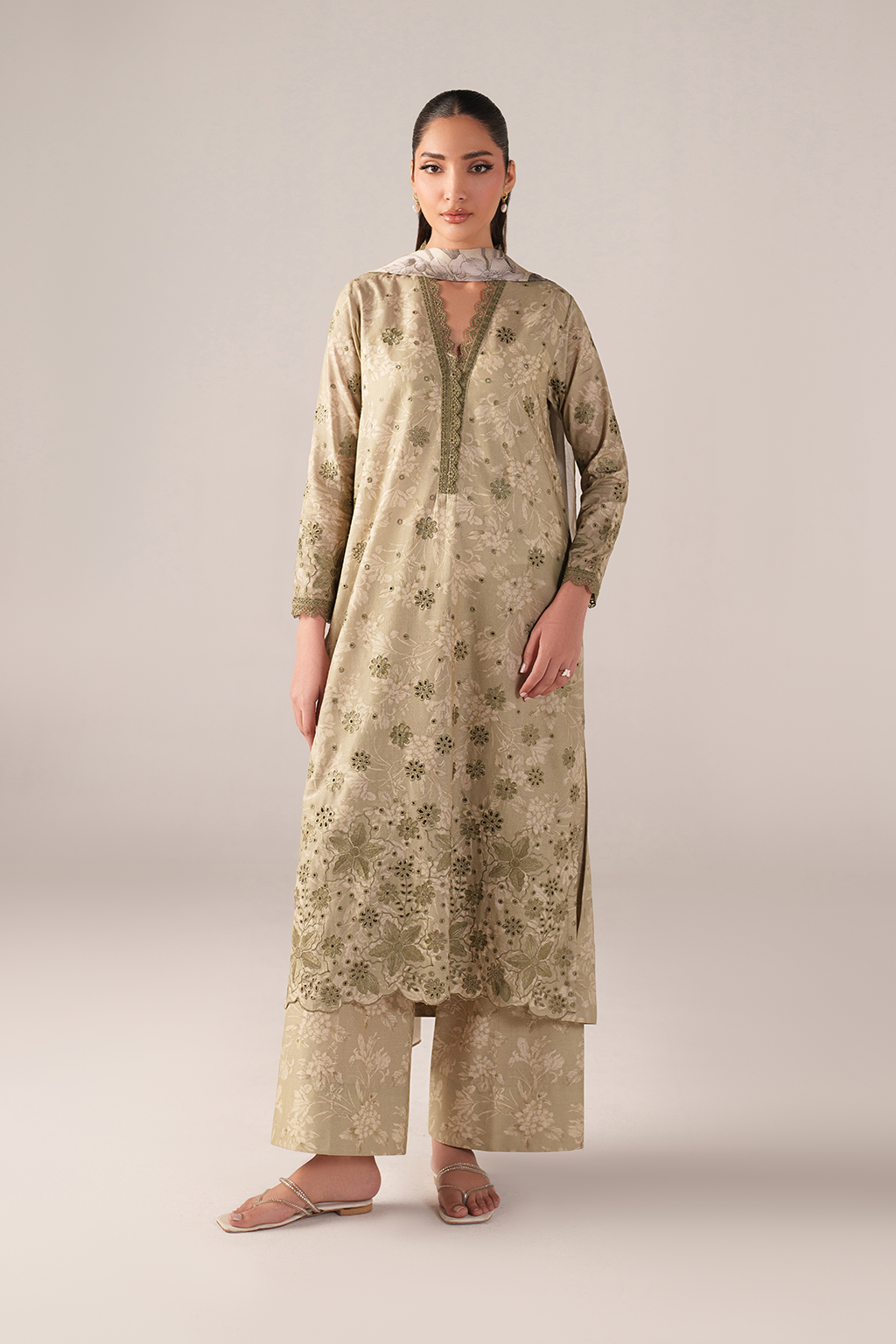 IZNIK Embroidered Lawn Suit