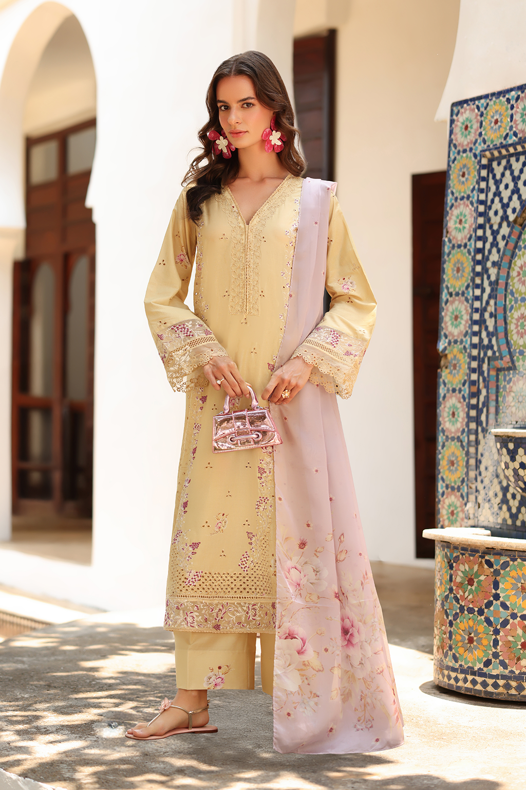 IZNIK Embroidered Lawn Suit