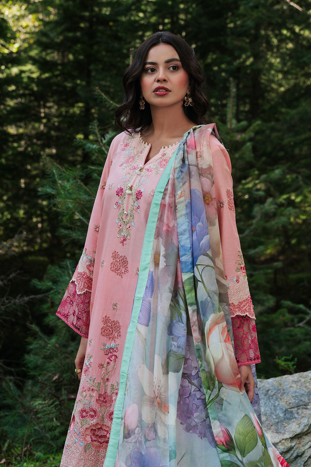 Afsanah Embroidered Lawn Suit