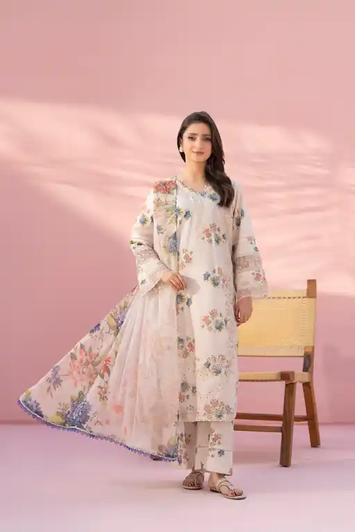 Ellena Embroidered Lawn Suit