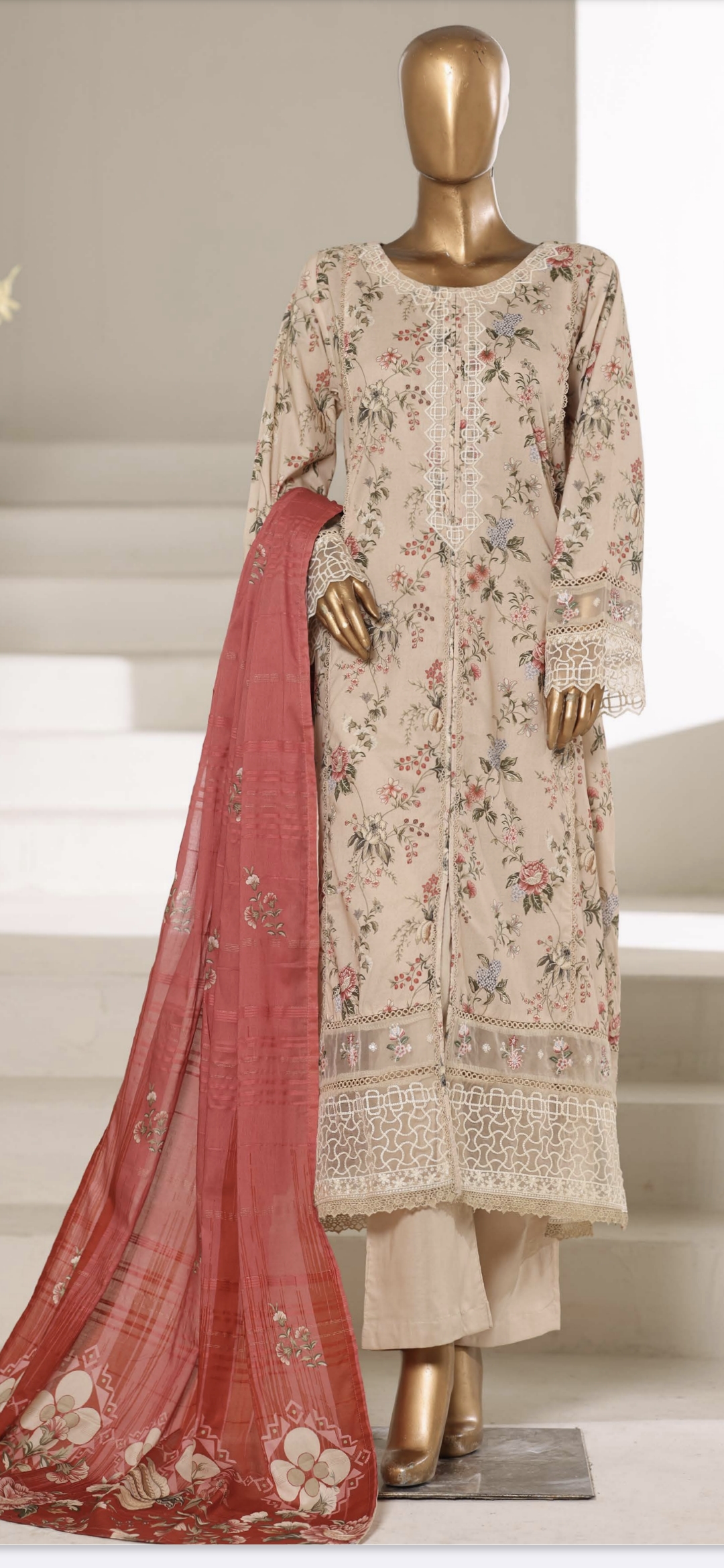 Sadabahar Ready-to-wear Embroidered Lawn Suit