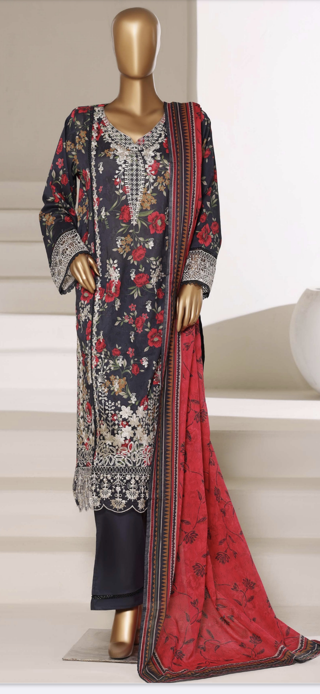 Sadabahar Ready-to-wear Embroidered Lawn Suit