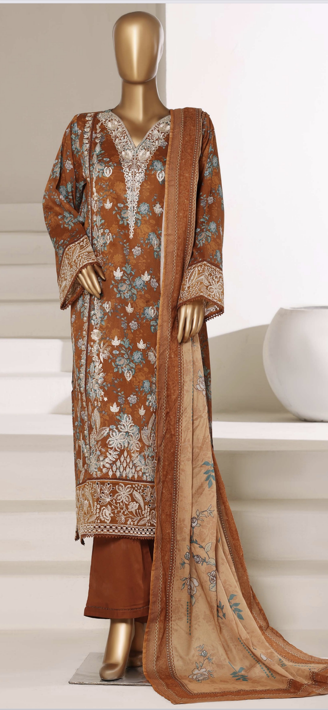 Sadabahar Ready-to-wear Embroidered Lawn Suit