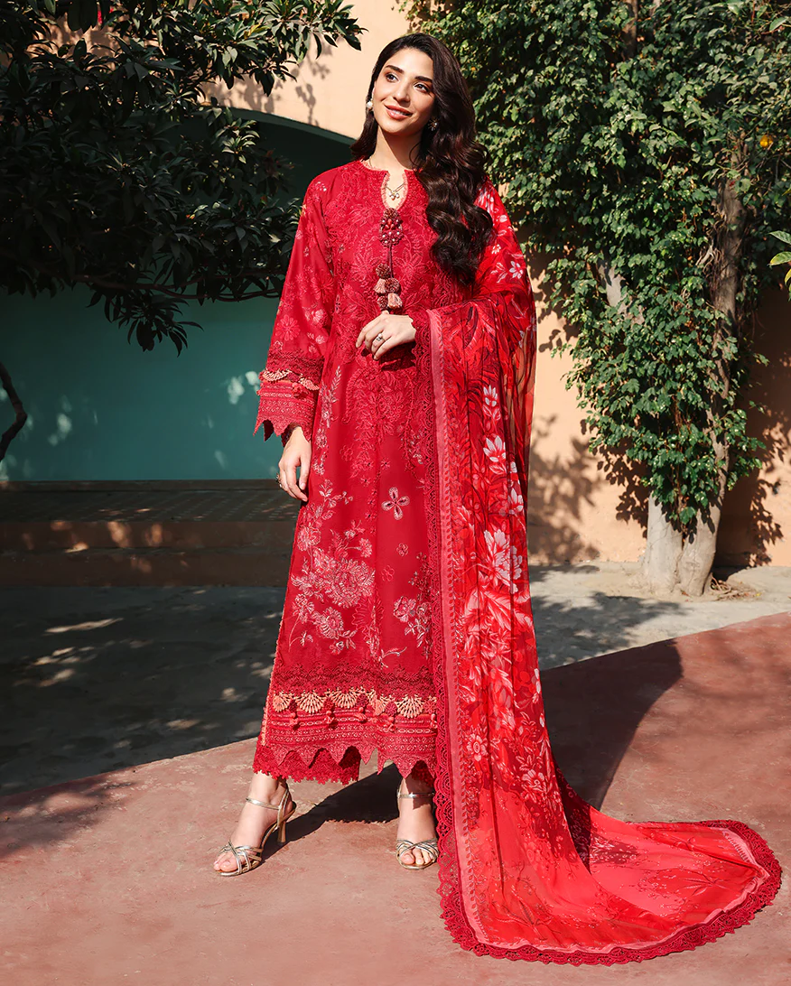 Roheenaz Embroidered Lawn Suit