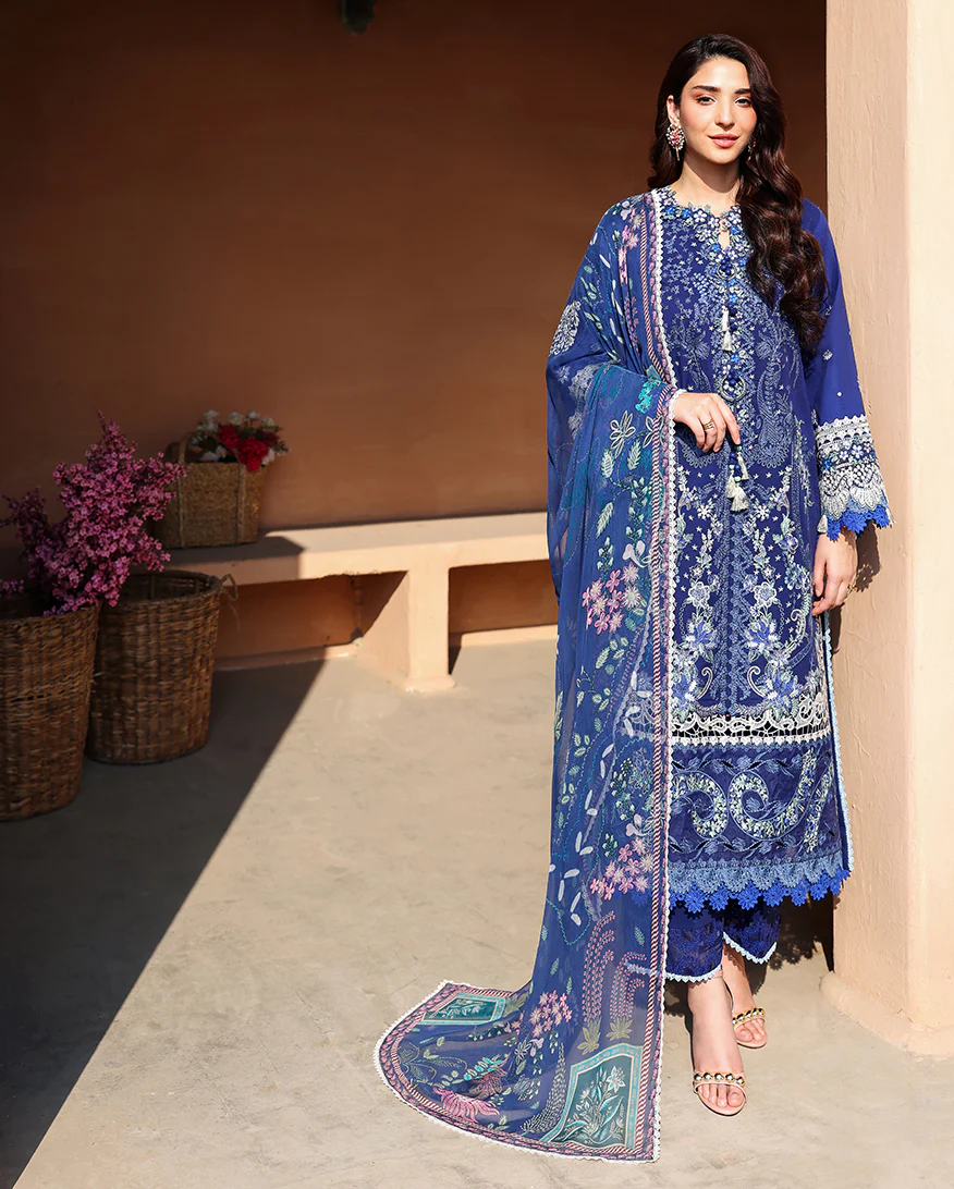 Roheenaz Embroidered Lawn Suit