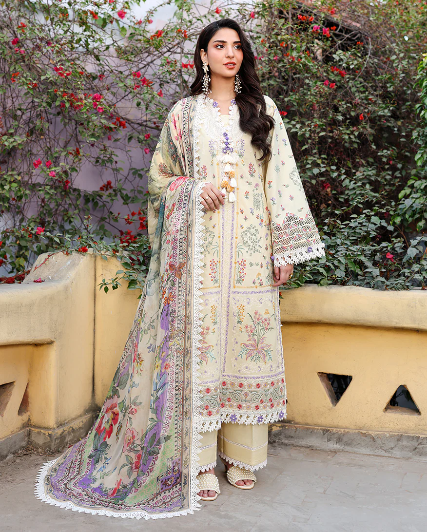 Roheenaz Embroidered Lawn Suit