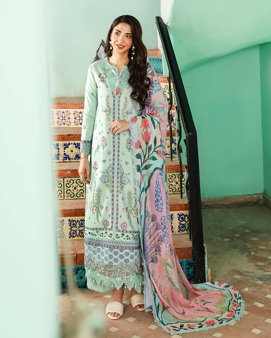 Roheenaz Embroidered Lawn Suit