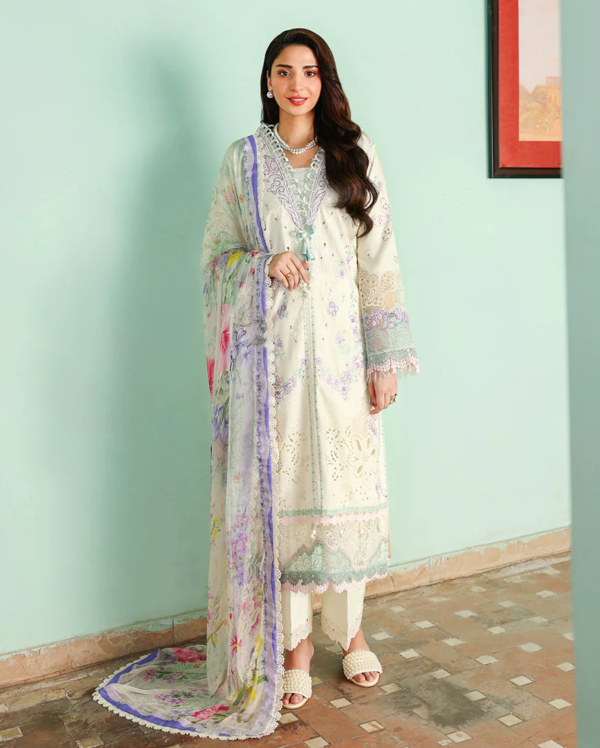 Roheenaz Embroidered Lawn Suit