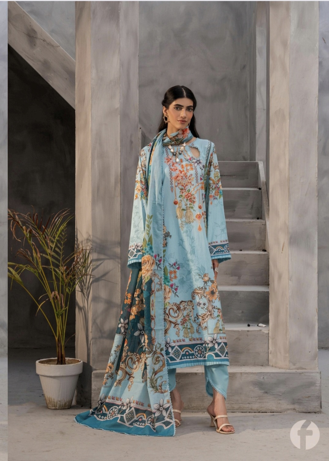 Firdous Printed Lawn Suit