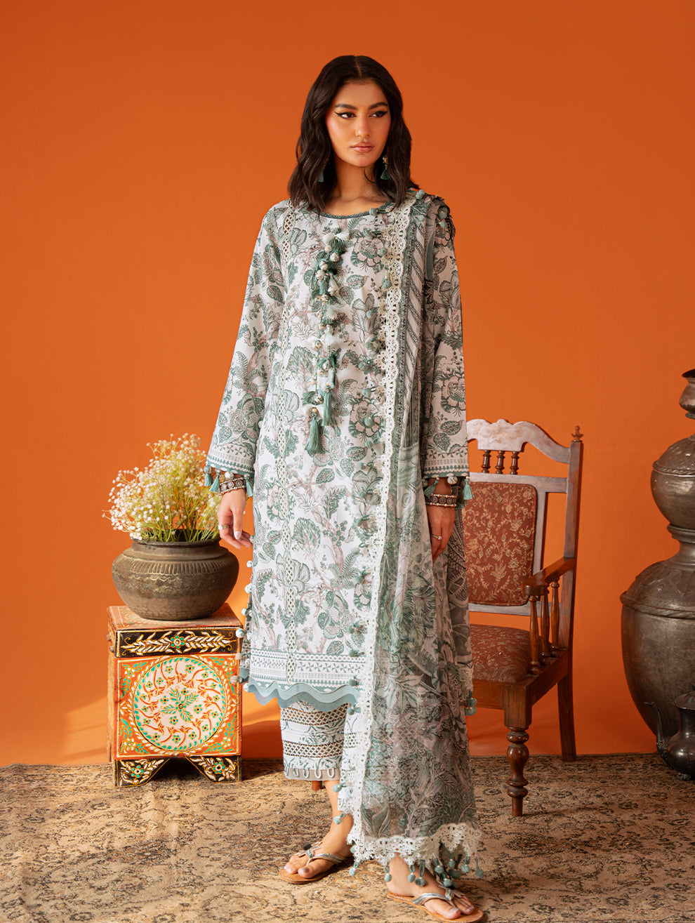 Jade Printed Lawn Suit