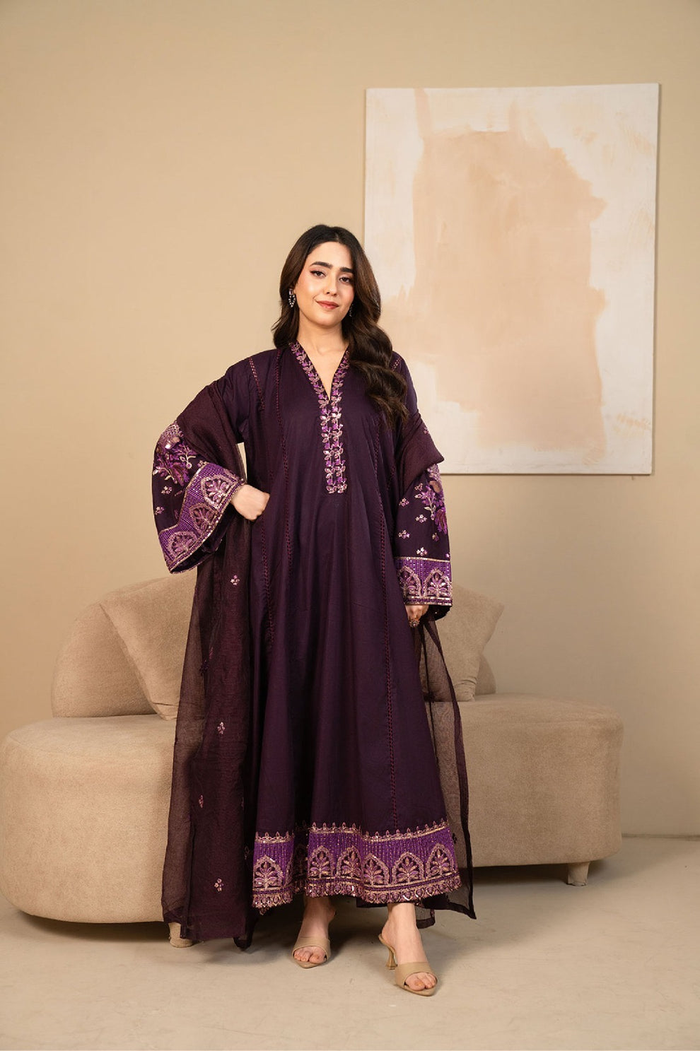 Tiraz Embroidered Lawn Suit