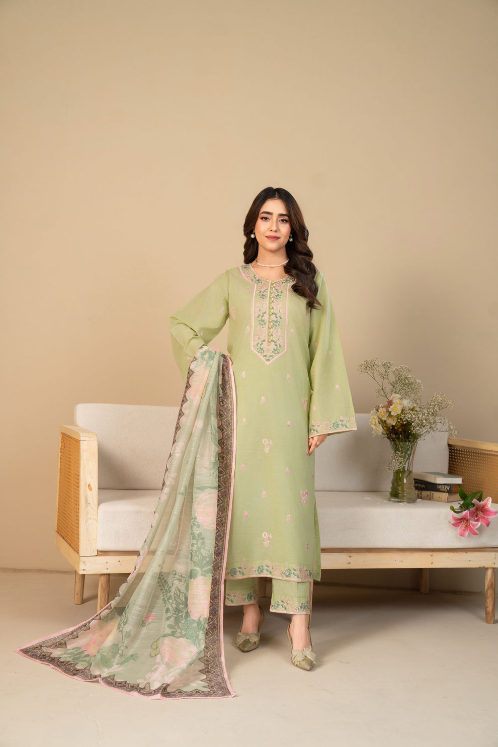 Tiraz Embroidered Lawn Suit