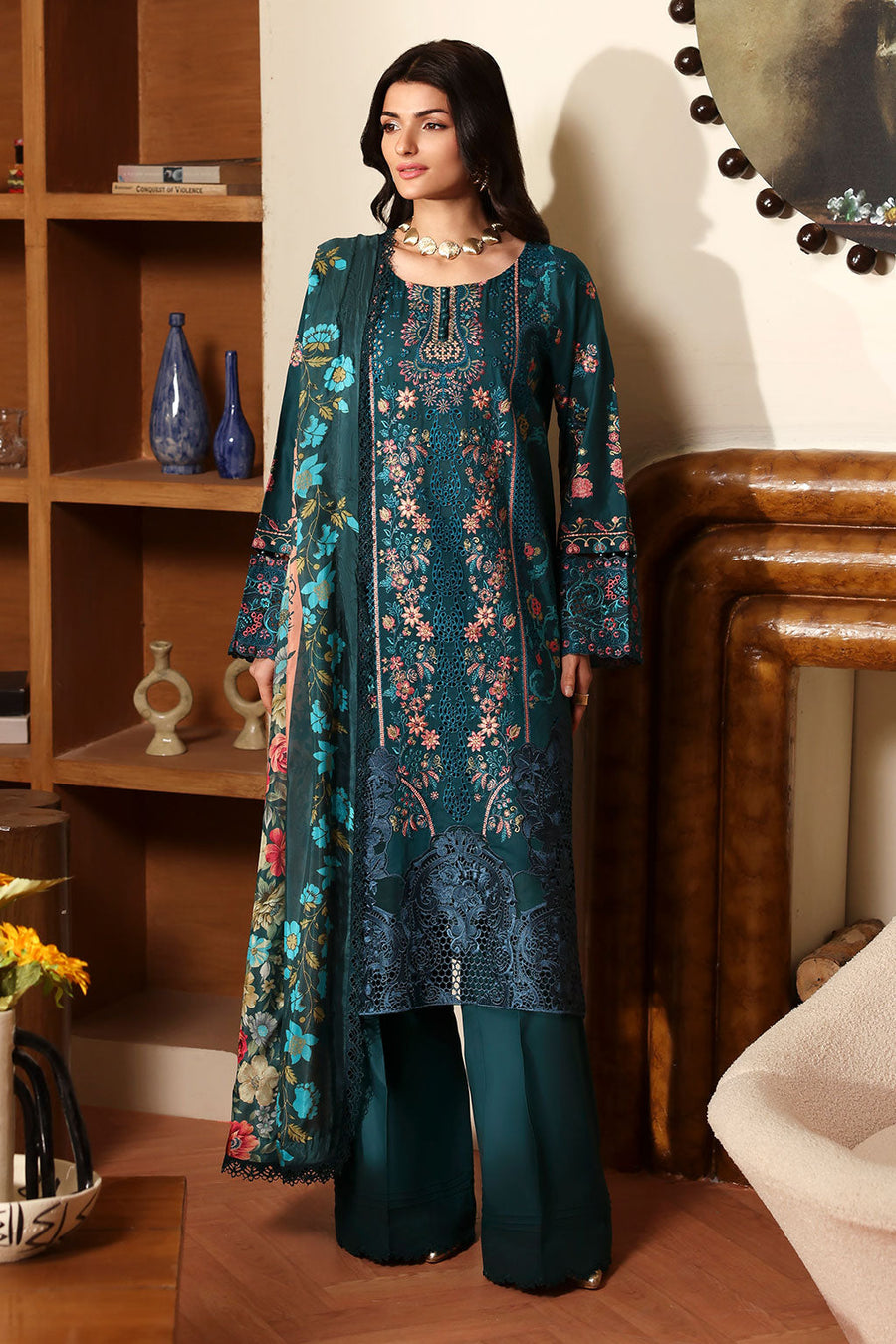 Ramsha Embroidered Lawn Suit