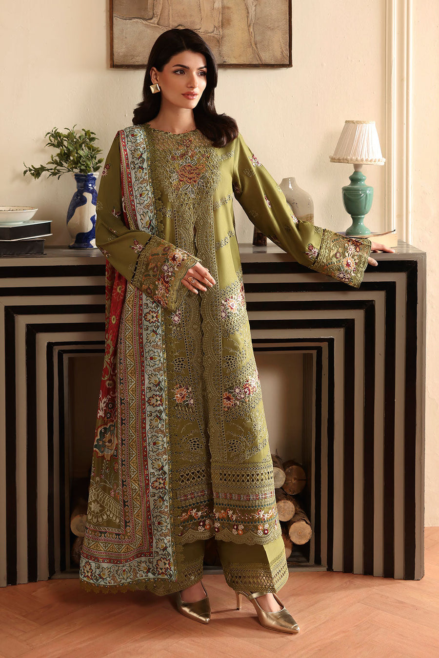 Ramsha Embroidered Lawn Suit