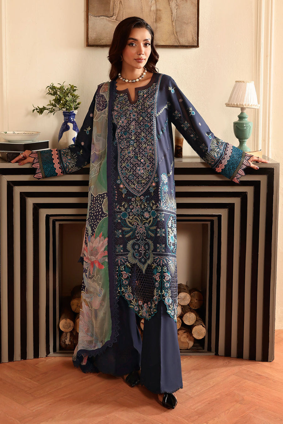 Ramsha Embroidered Lawn Suit