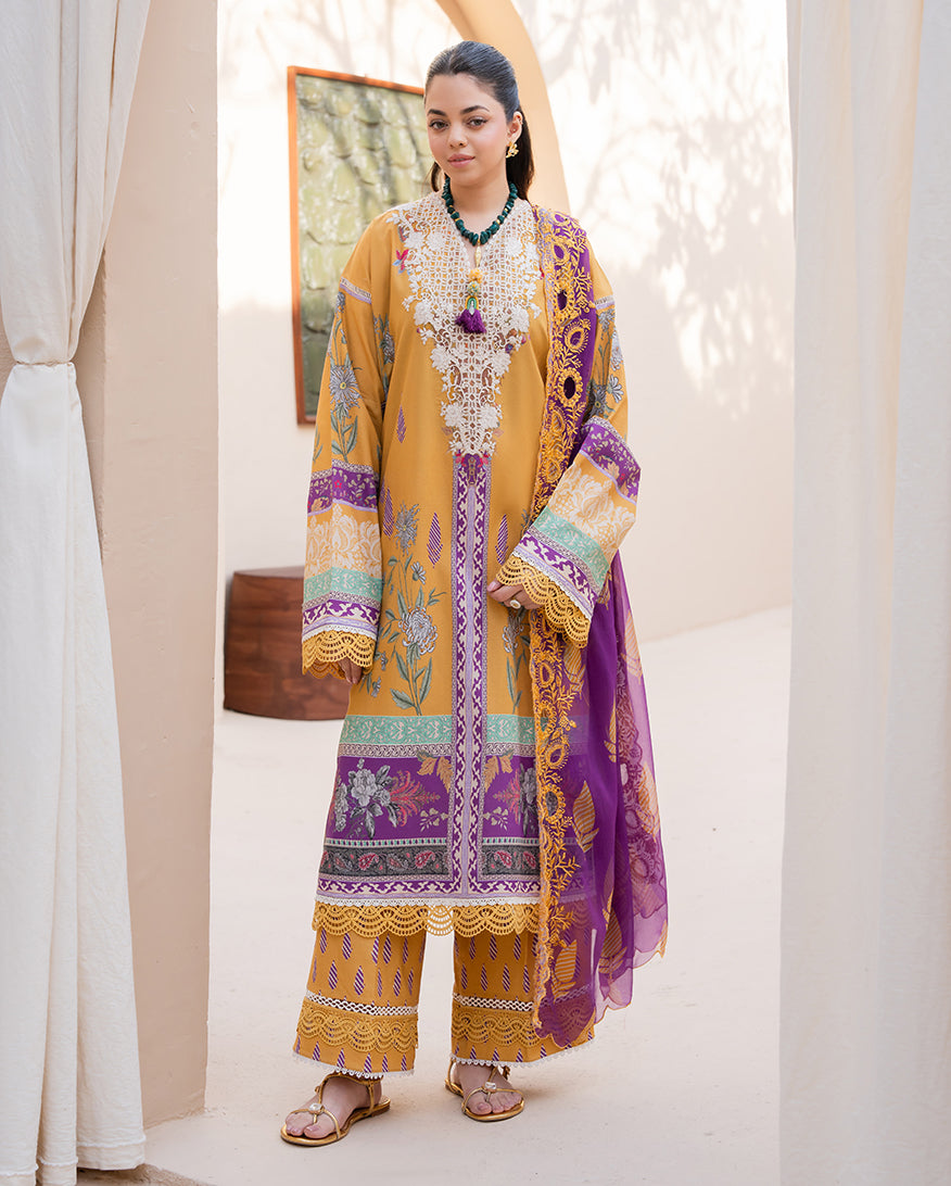 Roheenaz Embroidered Lawn Suit