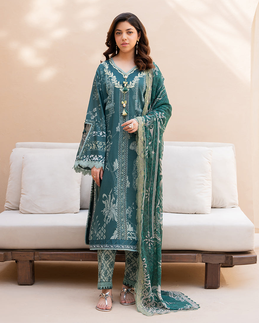 Roheenaz Embroidered Lawn Suit