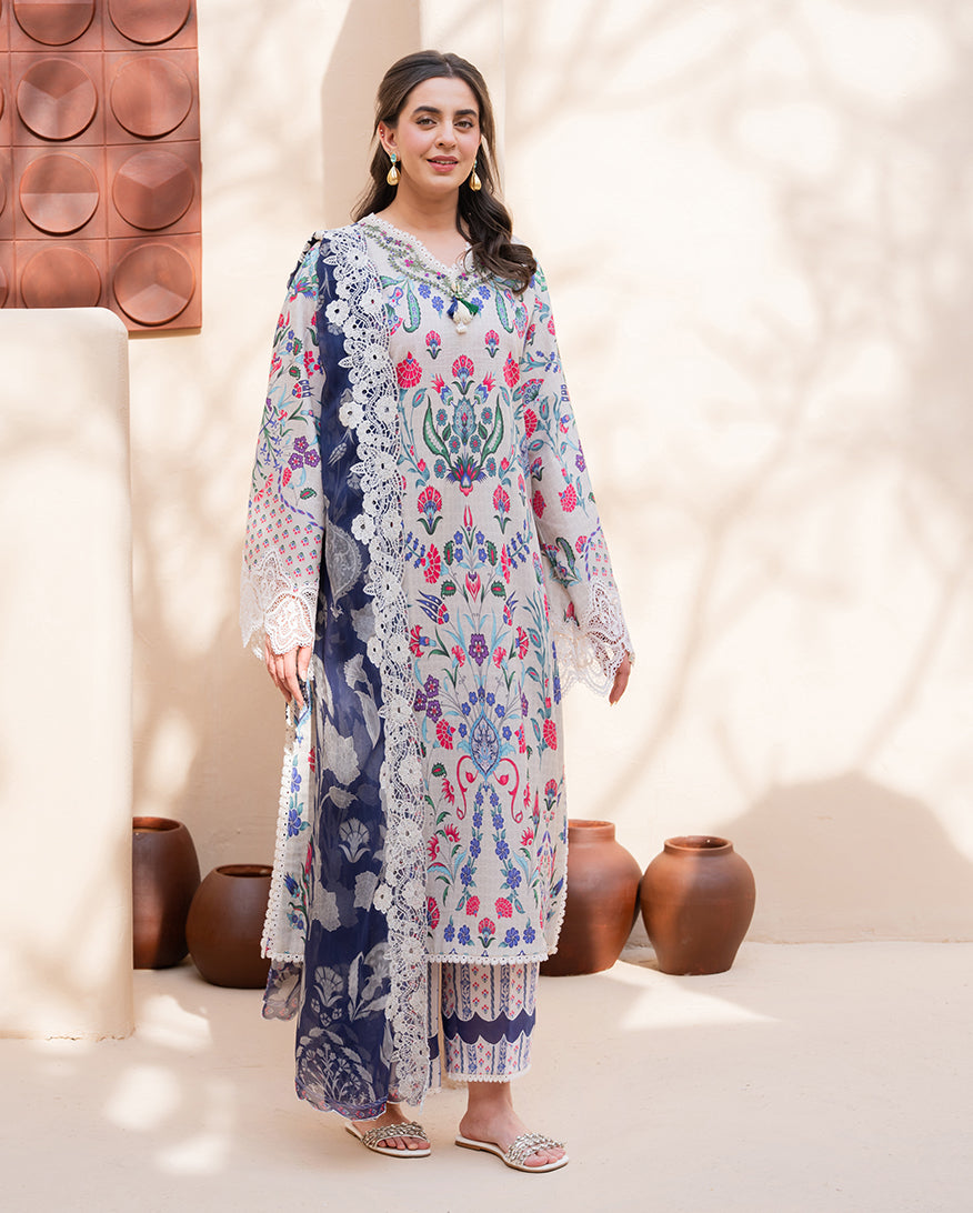 Roheenaz Embroidered Lawn Suit