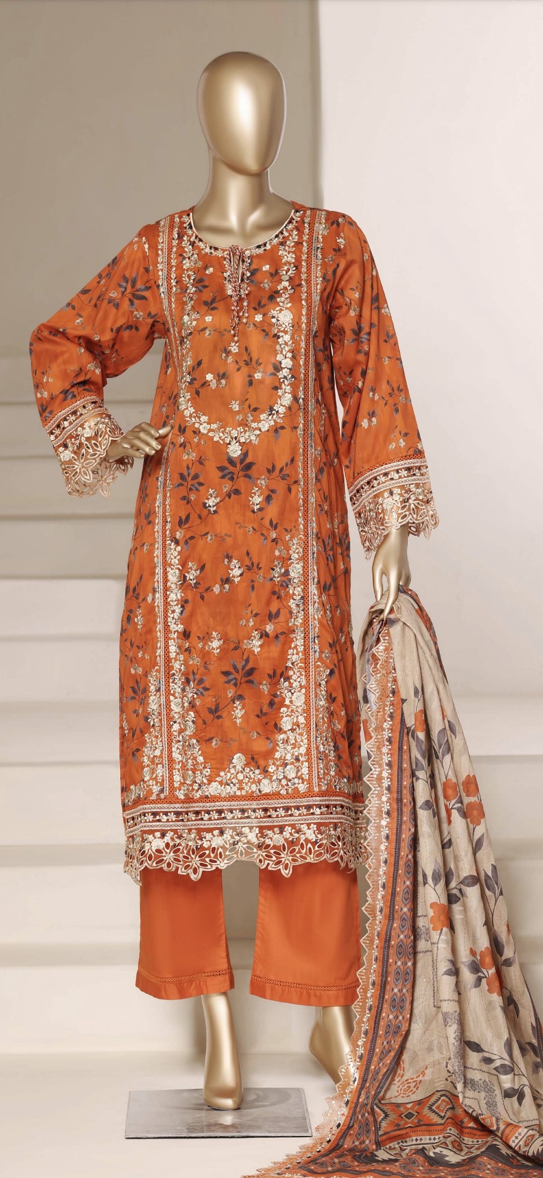Sadabahar Embroidered Lawn Suit