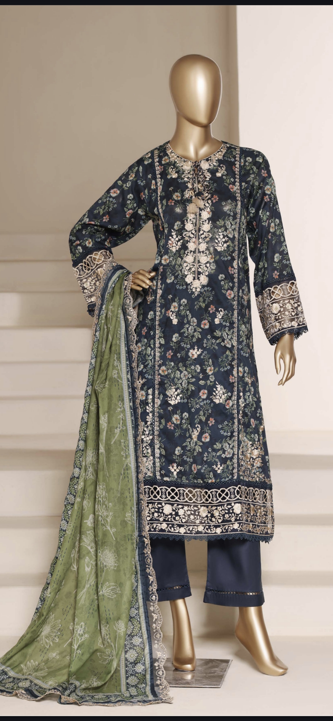 Sadabahar Embroidered Lawn Suit