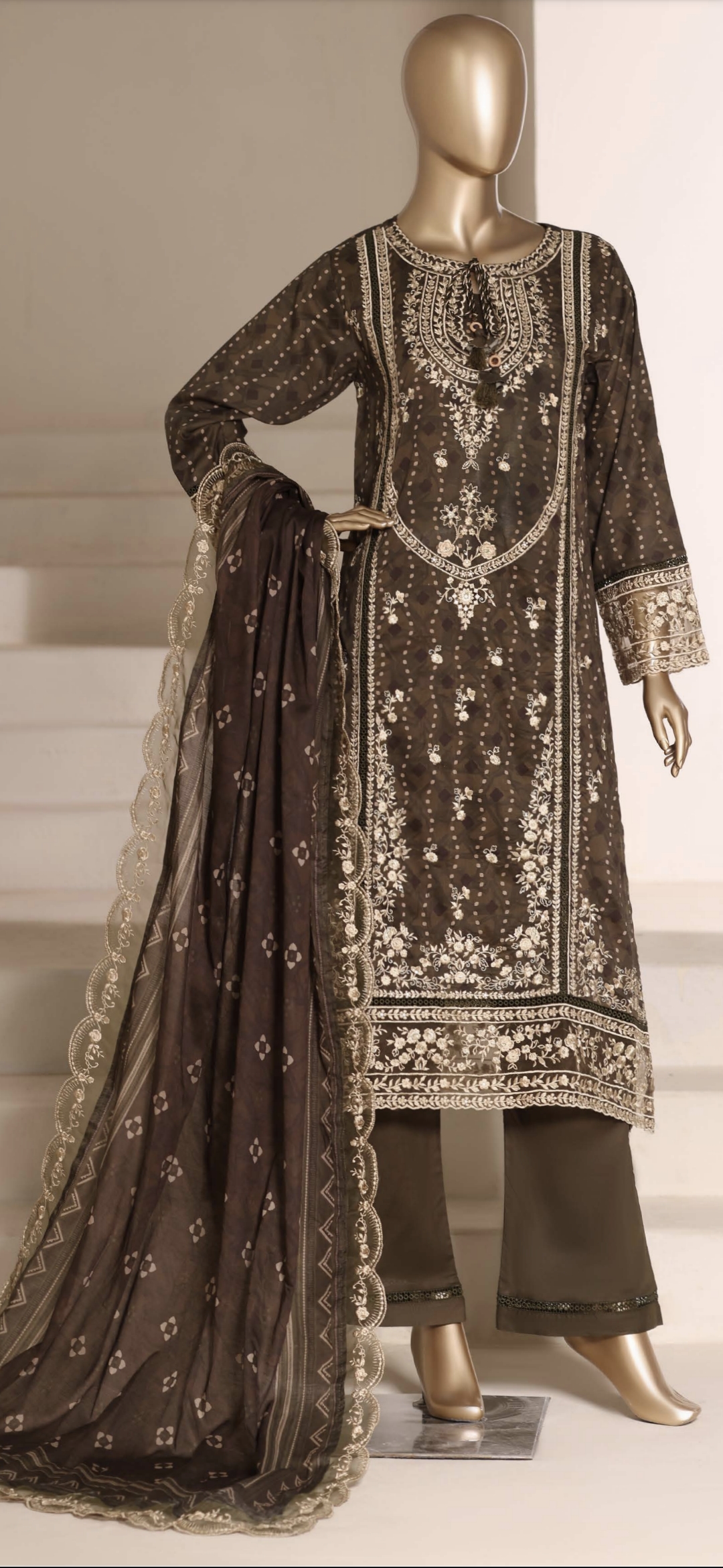 Sadabahar Embroidered Lawn Suit