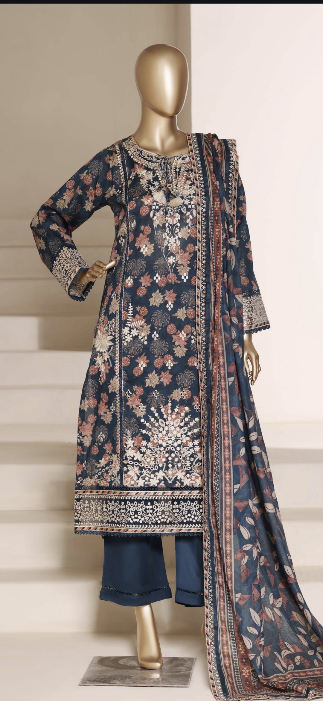 Sadabahar Embroidered Lawn Suit
