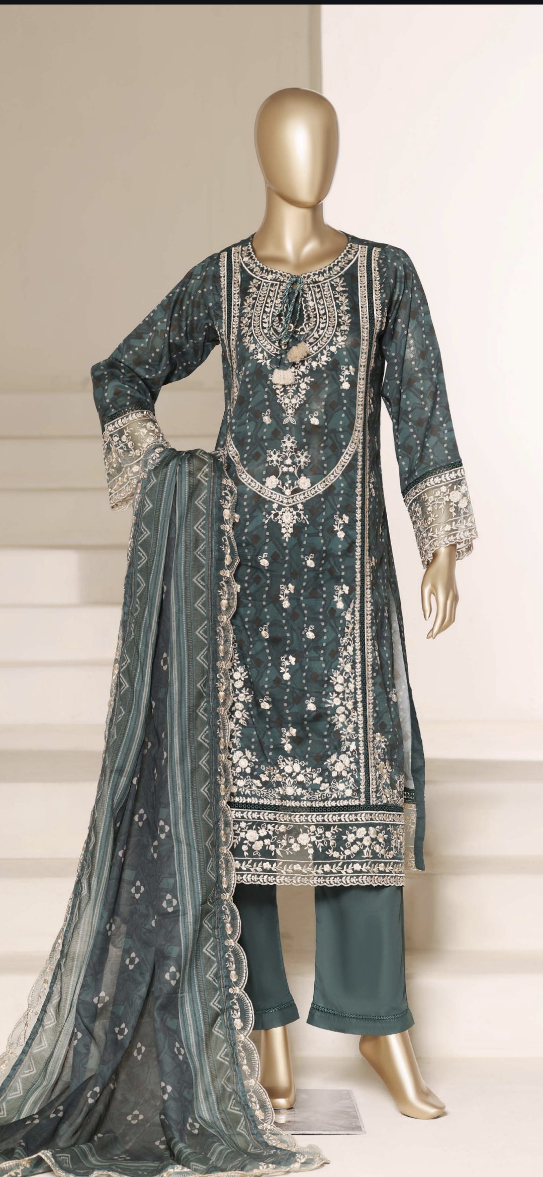 Sadabahar Embroidered Lawn Suit