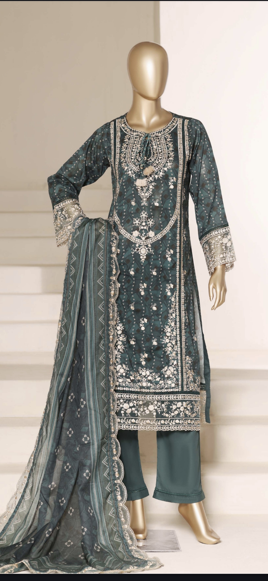 Sadabahar Embroidered Lawn Suit