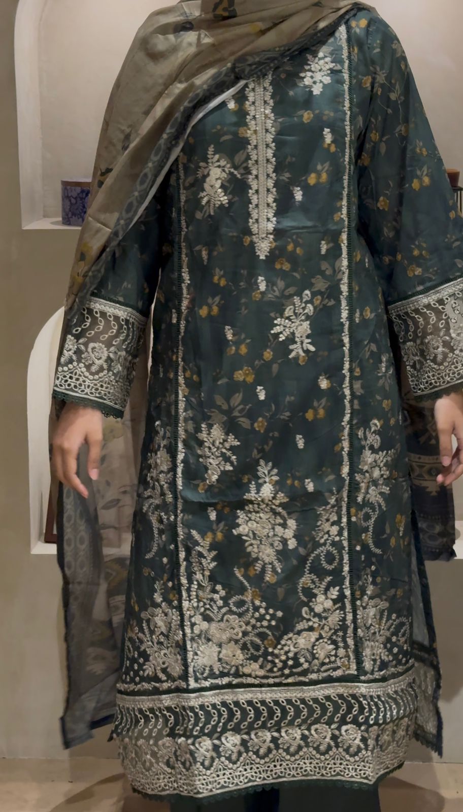 Sadabahar Embroidered Lawn Suit
