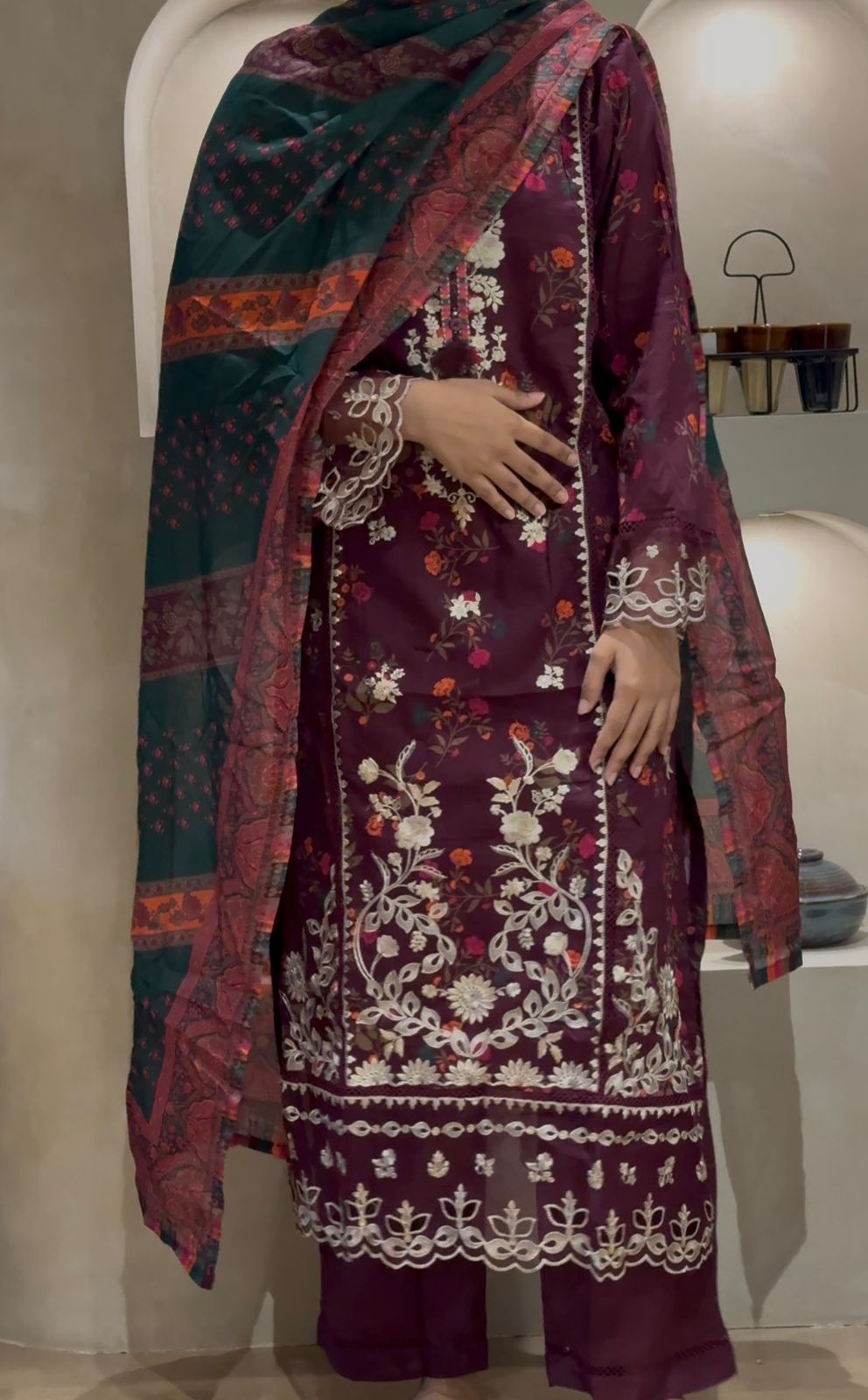 Sadabahar Embroidered Lawn Suit