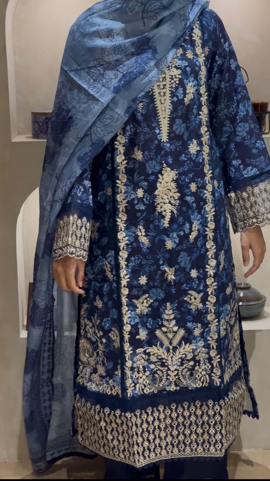 Sadabahar Embroidered Lawn Suit