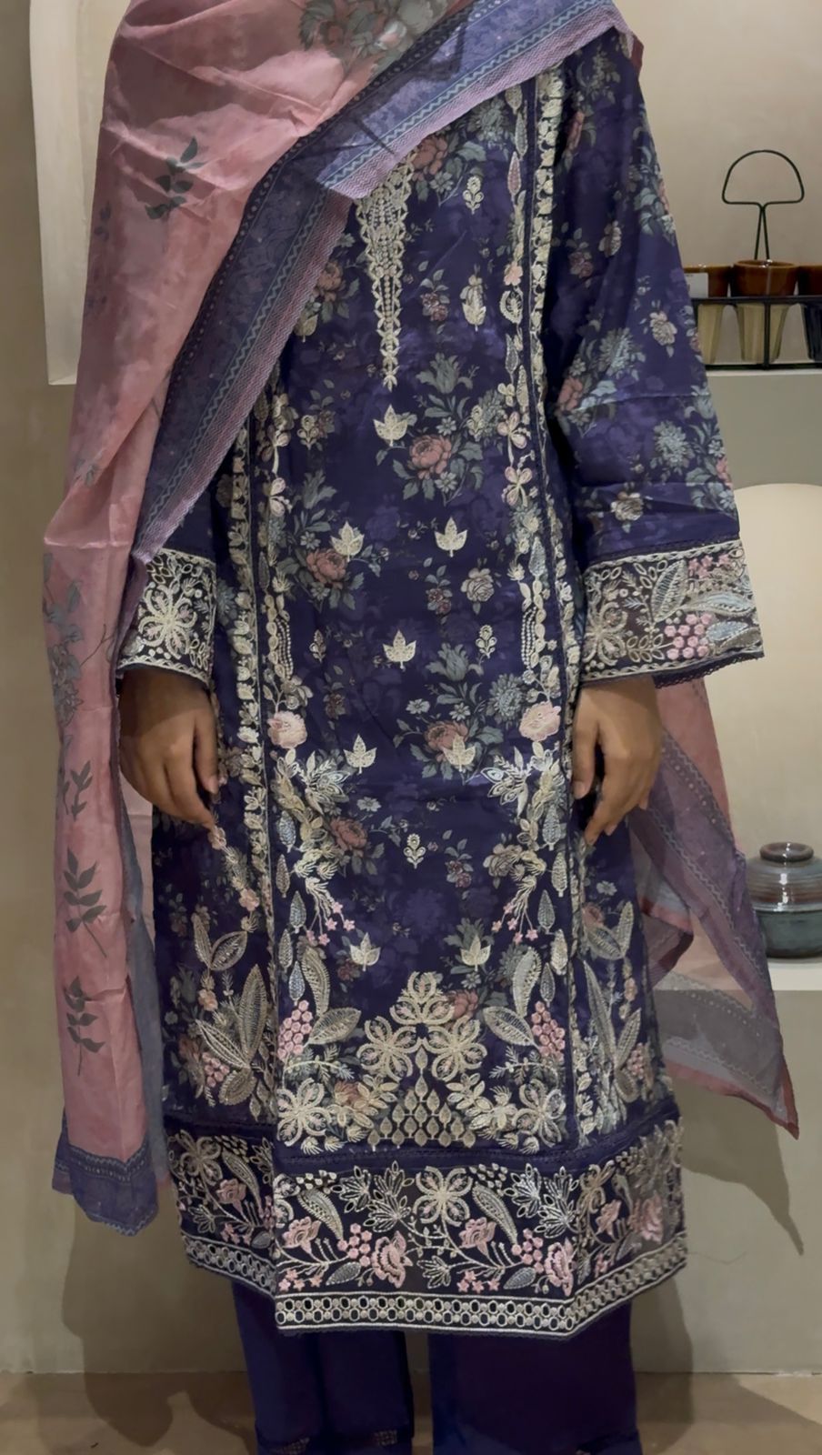 Sadabahar Embroidered Lawn Suit