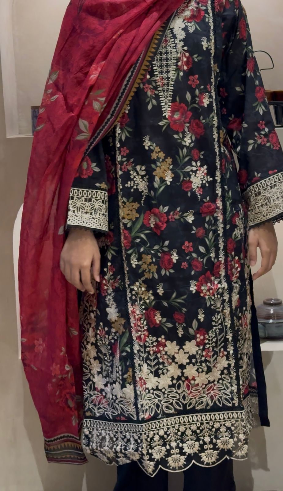 Sadabahar Embroidered Lawn Suit
