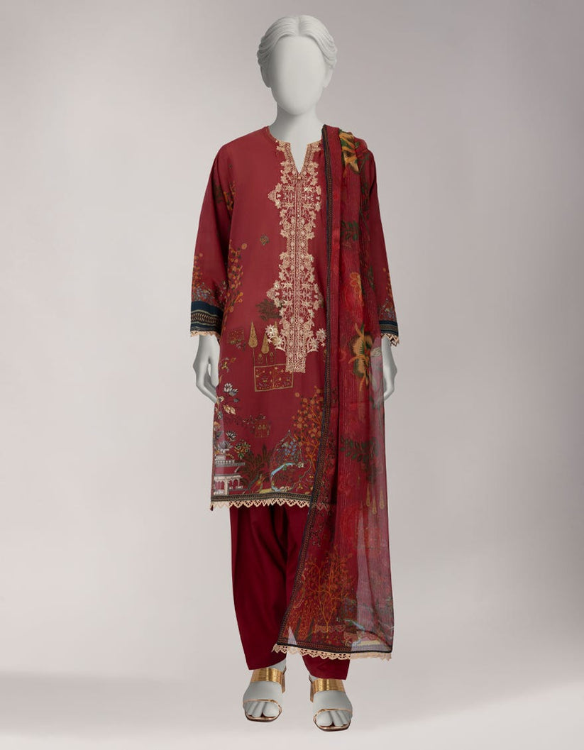 Junaid Jamshed Embroidered Suit